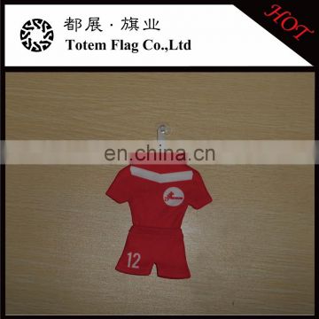 Supply custom sports football mini jersey for hanging decoration