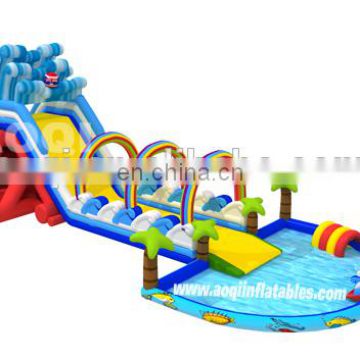 2015 new design giant inflatable water park with pool for sale