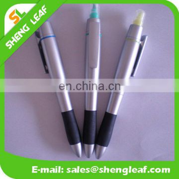 Two functions plastic ball pen