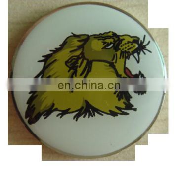 Custom logo iron die struck ball maker screen printing logo with epxoy customized ball maker