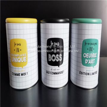 With Customized Logo Biscuit Cookie / Tea 2 Oz Screw Top Tins