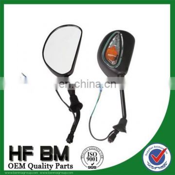 Good looking refit motorcycle mirror, motor tricycle rear view mirror refitting mirror with light