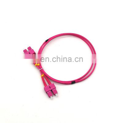 Multi mode customized length breakout patch cord type om4 sc patch cord