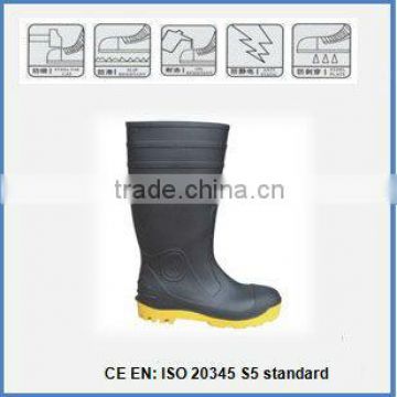 safety boot steel toe and sole with cotton lining