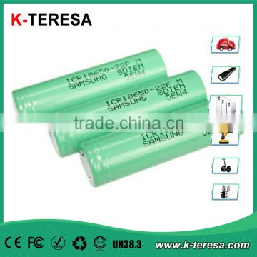 In stock! High discharge rate 3.6V ICR 18650 2200mAh battery replacement