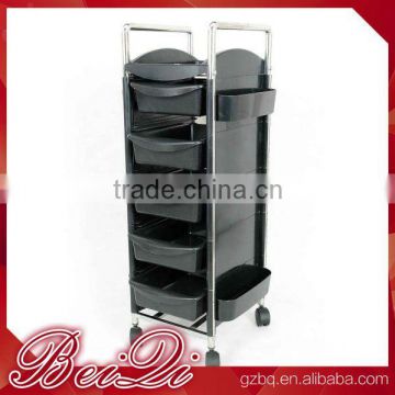 Beiqi Professional Plastic Hairdressing Equipment Salon Trolley with Wheels Hair Salon Trolley