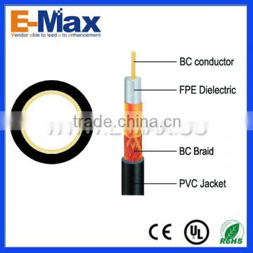 Coax Cable RG59 CCS For Broadcast pvc compound for wire and cable