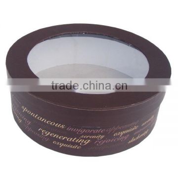 customized full color printing moistureproof round tea box