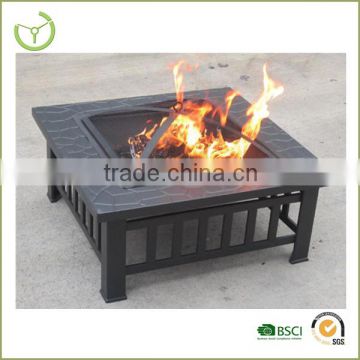 Suqare meta outdoor fire pit/garden metal fire pit mesh in promotion XY-FP-14004