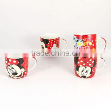 Ceramic mug cup with micky mouse pictures