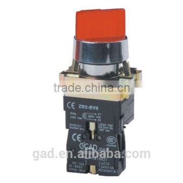 GB2-BK3462 CNGAD red illuminated selector 2 position locked push button switch