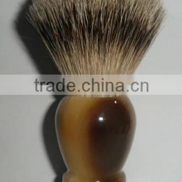 High quality Mix Color horn handle black badger hair shaving brush
