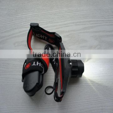 Hot wholesale superbright Cree XPR R3 with waterproof palstic pack led headlight for fishingworkingexploration