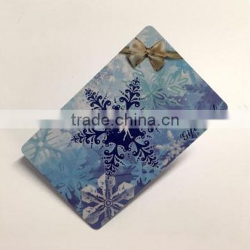 Christmas Greeting CMYK Printing plastic gift cards