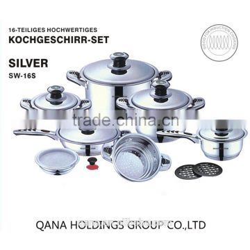 hot sale swiss line capsule bottom stainless steel kitchenware accessories                        
                                                Quality Choice