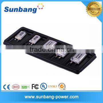 High efficiency rechargeable li-ion battery cell 3.7v 200mah 601625 battery