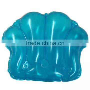 PVC wholesale bath pillow,transparent bath pillow with sunction cup