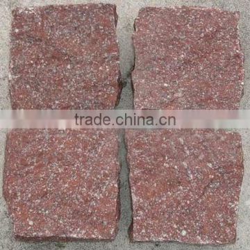 red graite cube stone/factory price+ce