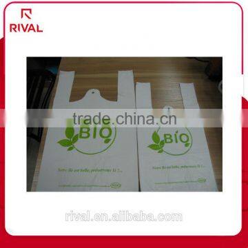 PE LDPE HDPE Biodegradable Transparent Plastic T-shirt bag