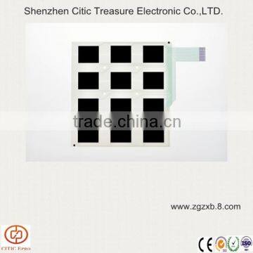 Touch screen membrane switch circuit