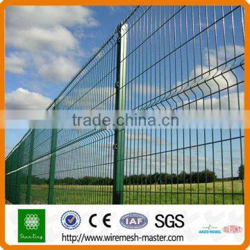 pvc coated welded iron wire mesh fence