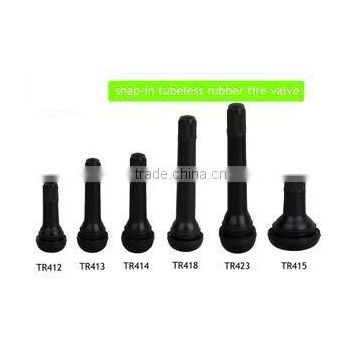 TR413/TR414/TR418/TR413C/TR414C/TR418C/TR413FC/TR414FC Snap-in rubber valves