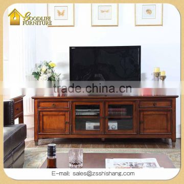 Elegant Living Room Furniture Solid Wood TV Stand Cabinet for Flat Screen TVs up to 77"