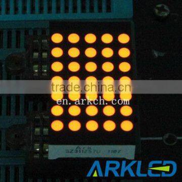 1.2 Inch 5*7 Dot Matrix LED Display Amber Color