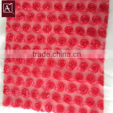best quality small flower embroidery fabric for ladies dress