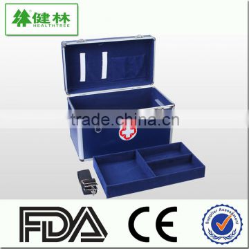 Blue Fireproof Professional Custom New Lockable Durable Aluminum First-aid Device Storage Medical Box