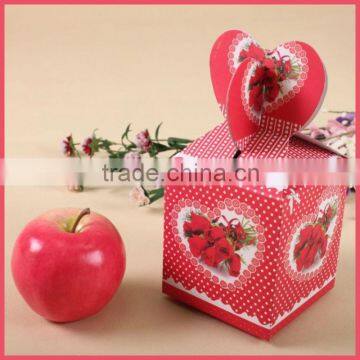 Apple shape gift paper box packing