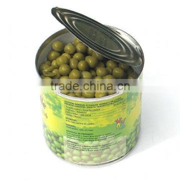 Good taste canned green peas in brine new production