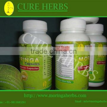 bottle of 60 moringa capsules
