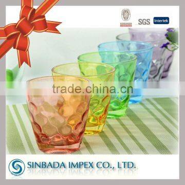 New wholesale colored drinking glass wholesale colored glassware