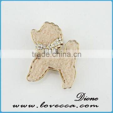 Lovely brooch for bag decor,lovely dog shape rhinestone brooch,new brooch for children decor