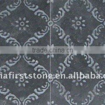 Black Limestone Carved Decorative Panel FSMP-046