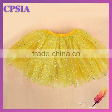 Wholesale Kids God Glitter Baby Tutu Skirts 2 Layers Mini Skirts for infant girls mini skirt