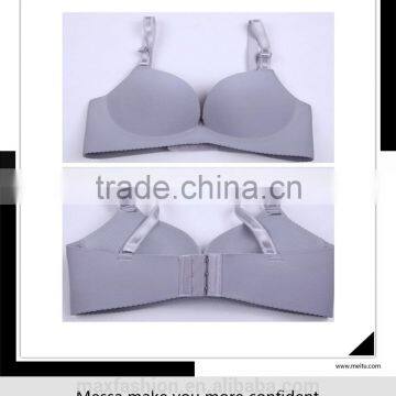2015 hot selling new design lady's cotton fashion solid push up bra