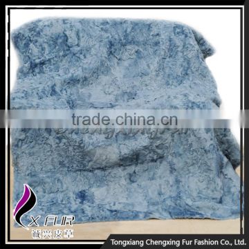 CX-D-50B Customize Design Genuine Sheep Lamb Fur Fur Blanket