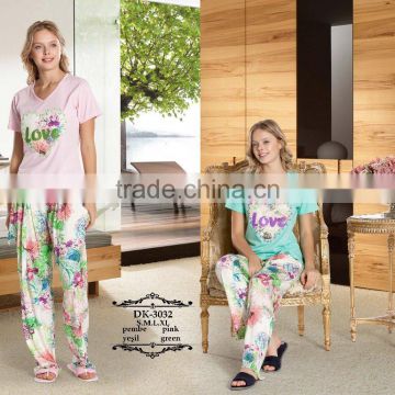 colourful design knitted cotton pyjama 2016