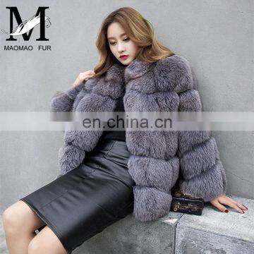 2017 High Quality Winter Fashion European Ladies Latest Real Fur Coat Designs