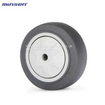Minsen Medium-Sized Single-Axis Silent Artificial Wheel TPR Caster