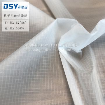 20D nylon ripstop fabric with pu coating