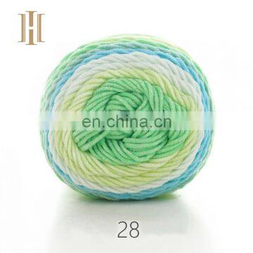 High Quality Cake Yarn Fancy Knitting Crochet Rainbow Yarn Cakes