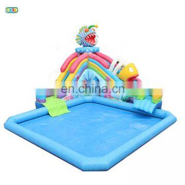 Piranha small playground bounce bouncy inflable parks inflatable water park for home