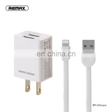 REMAX Micro Usb Adapter Fast Charging Dual USB Adapter Data Cable & Charger