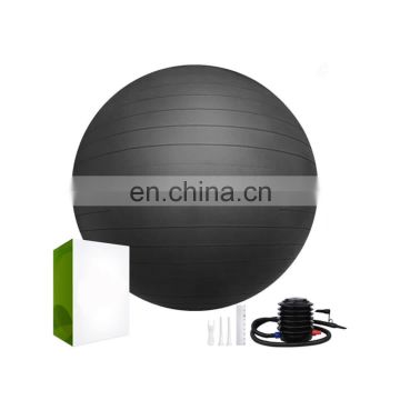 Harbour Custom Natural Latex Big Black Yoga Balls Ball for Yoga 55cm 65cm with Air Lift