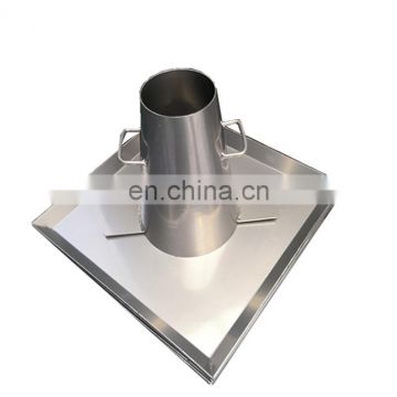 Jointless Concrete Slump Cone Test Apparatus with Hand Ring Base Plate