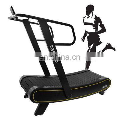 China new Innovative Manual  exercise equipment gym machine equipment quiet Curved treadmill & air runnerfor home and gym use