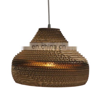 Southeast Asian Japanese Pendant Light Restaurant Tea Room Art Corrugated Kraft Honeycomb Pendant Lamp